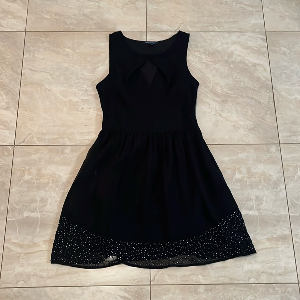 AE peephole dress